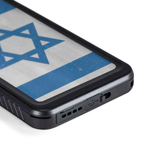 Israel Flag Distressed Galaxy S24 Waterproof Case